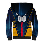 Personalized Adelaide Crows Sherpa Hoodie Modern Geometric Sports Graphic Style