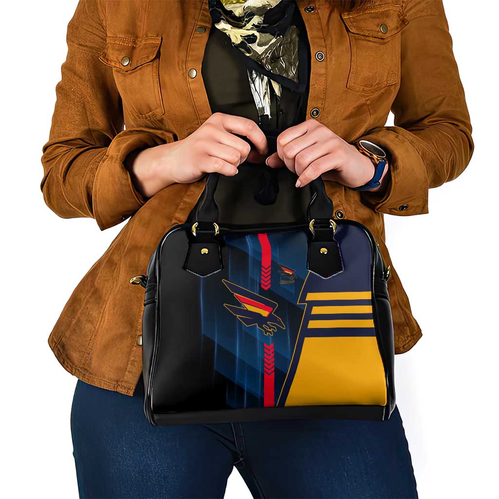 Adelaide Crows Shoulder Handbag Modern Geometric Sports Graphic Style
