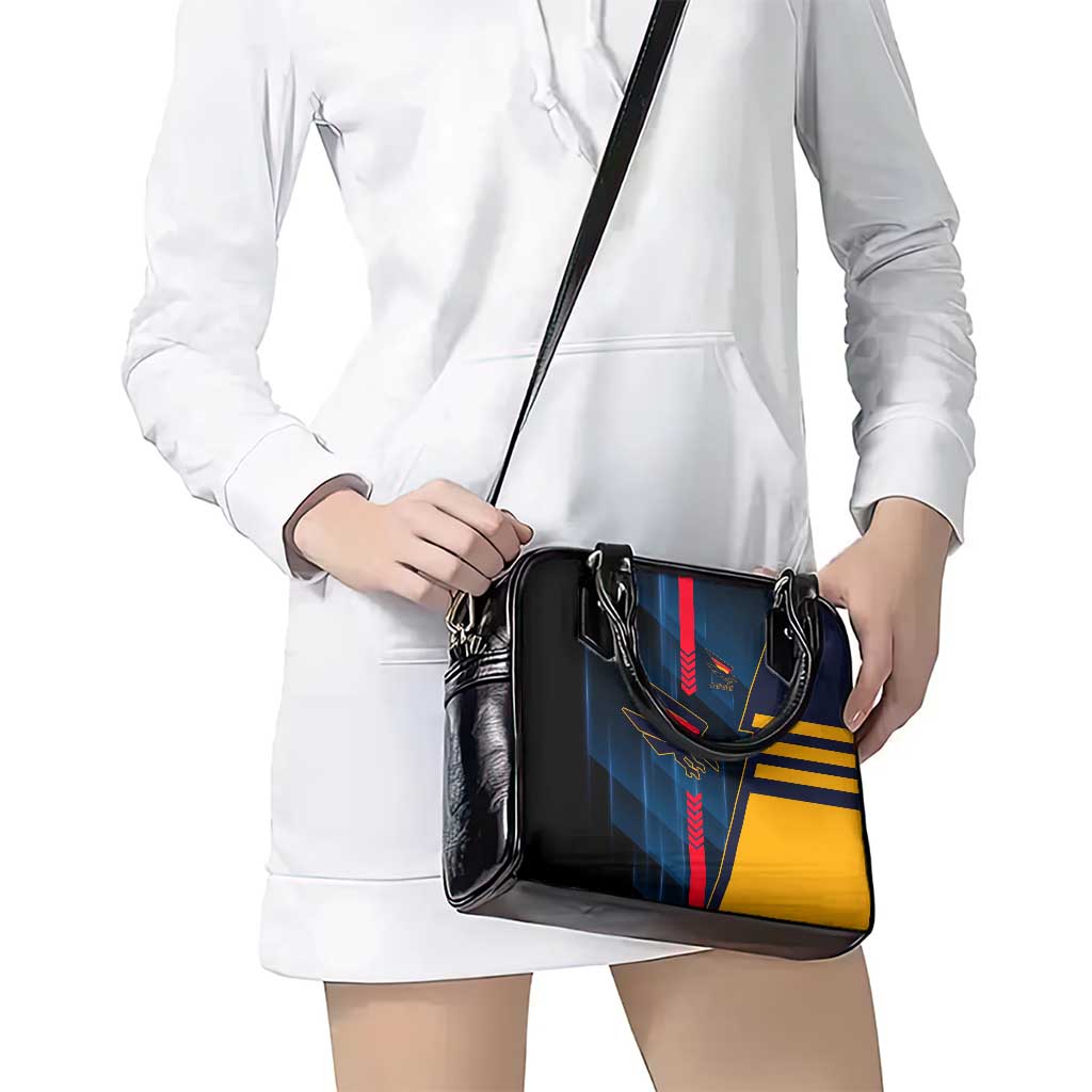 Adelaide Crows Shoulder Handbag Modern Geometric Sports Graphic Style