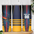 Personalized Adelaide Crows Skinny Tumbler Modern Geometric Sports Graphic Style