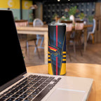 Personalized Adelaide Crows Skinny Tumbler Modern Geometric Sports Graphic Style