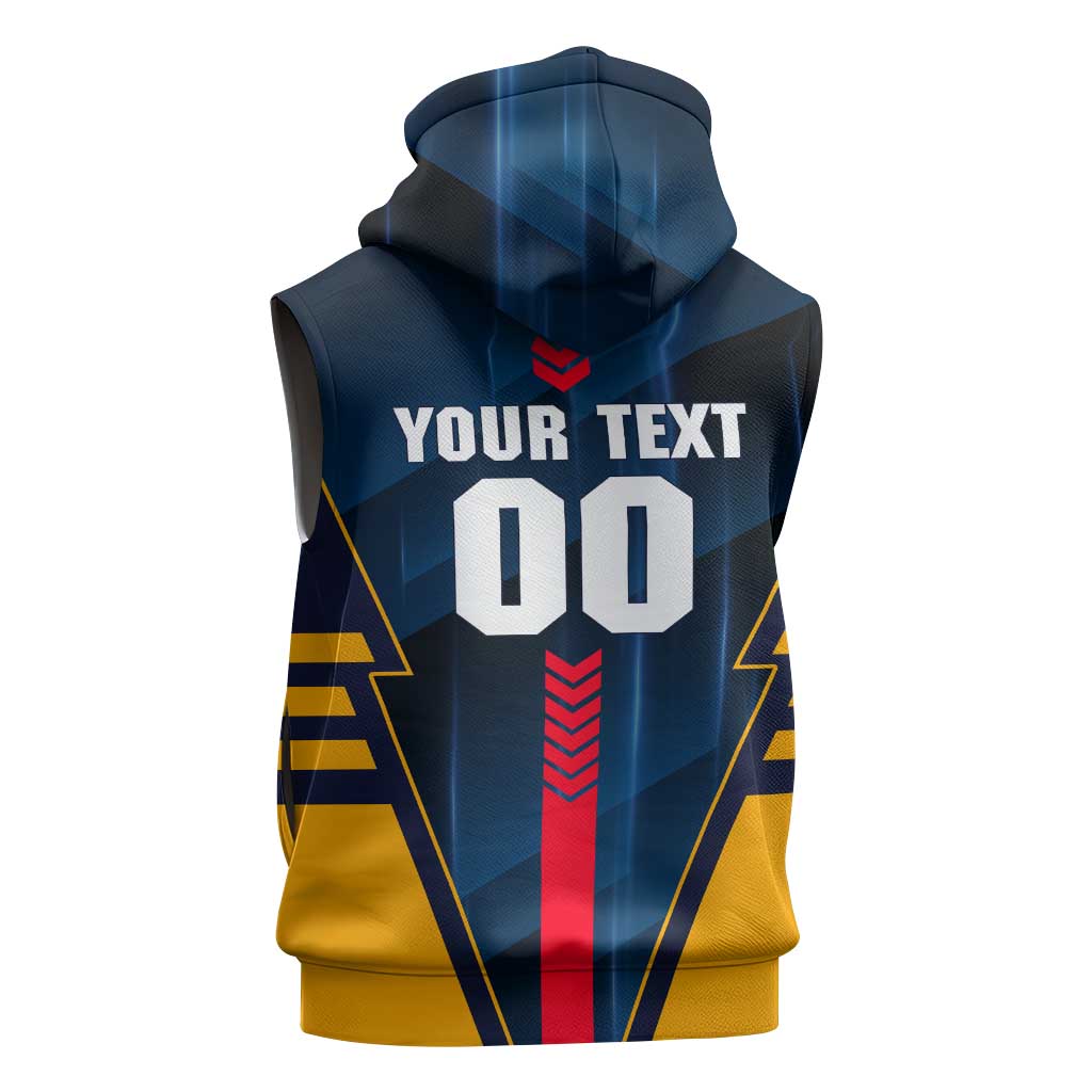 Personalized Adelaide Crows Sleeveless Hoodie Modern Geometric Sports Graphic Style