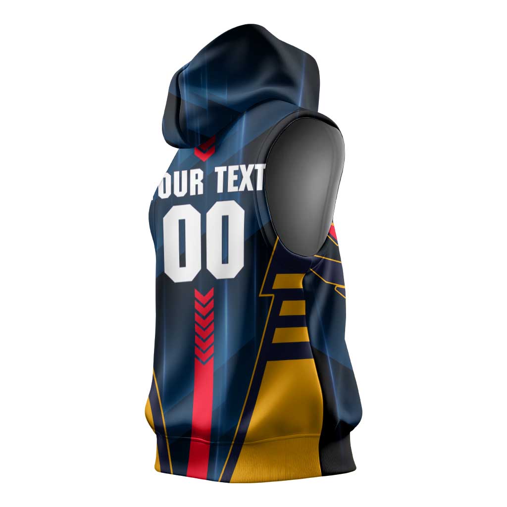 Personalized Adelaide Crows Sleeveless Hoodie Modern Geometric Sports Graphic Style