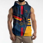 Personalized Adelaide Crows Sleeveless Hoodie Modern Geometric Sports Graphic Style