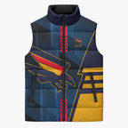Personalized Adelaide Crows Sleeveless Puffer Jacket Modern Geometric Sports Graphic Style