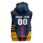 Personalized Adelaide Crows Sleeveless Zip Hoodie Modern Geometric Sports Graphic Style