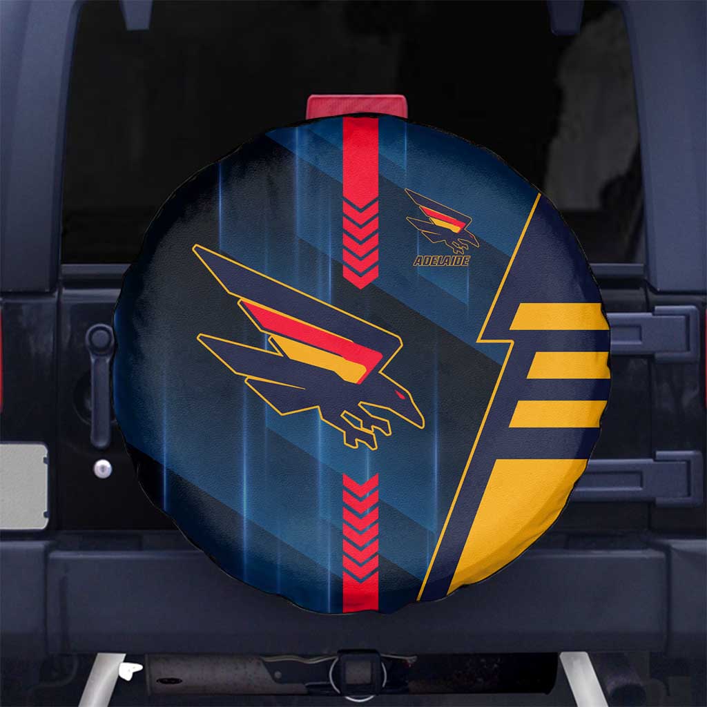 Adelaide Crows Spare Tire Cover Modern Geometric Sports Graphic Style