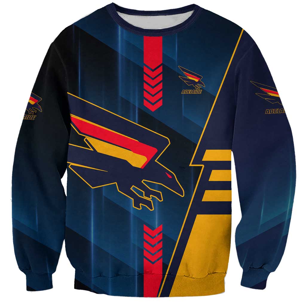 Personalized Adelaide Crows Sweatshirt Modern Geometric Sports Graphic Style