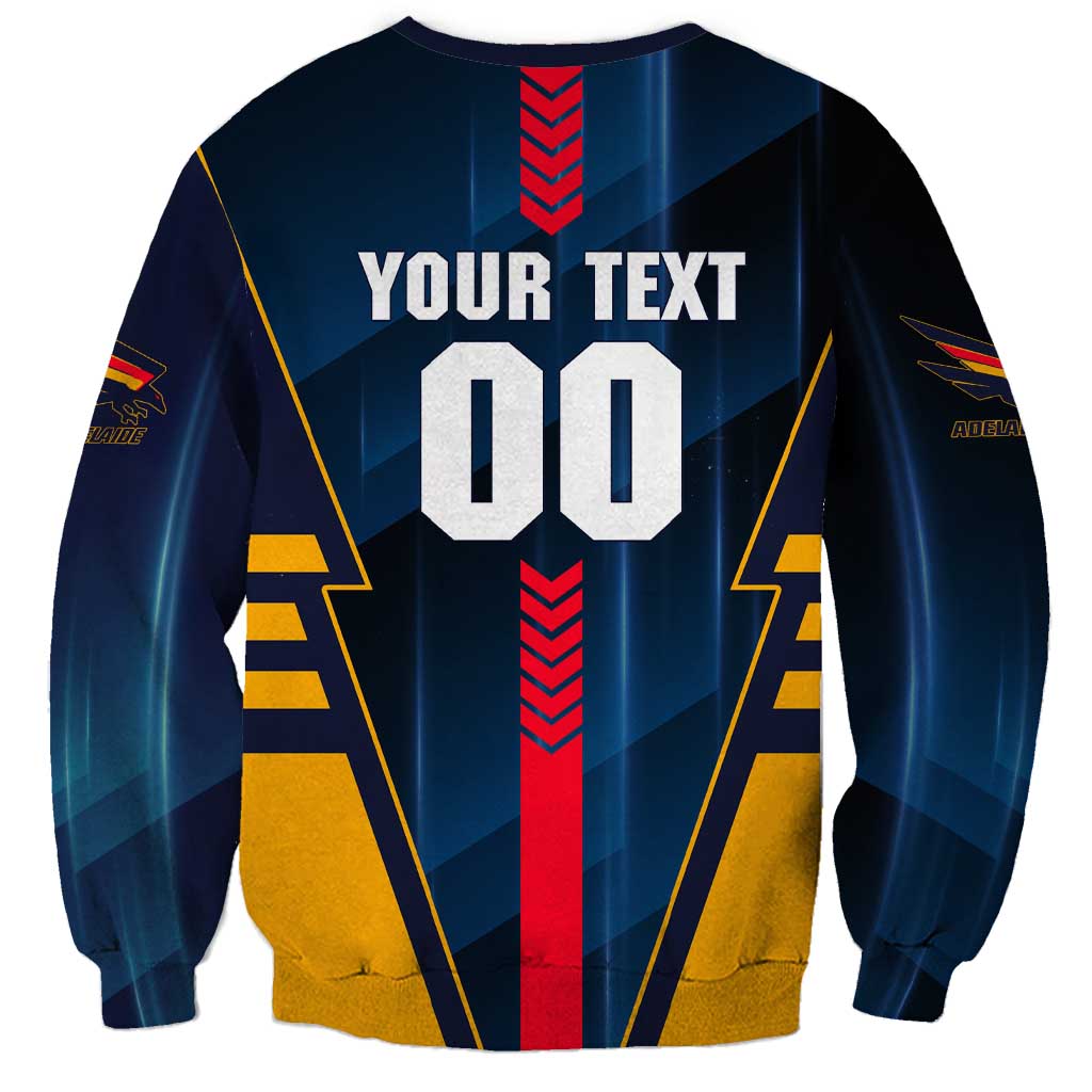 Personalized Adelaide Crows Sweatshirt Modern Geometric Sports Graphic Style