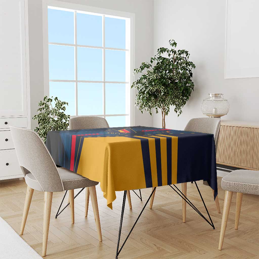 Adelaide Crows Tablecloth Modern Geometric Sports Graphic Style