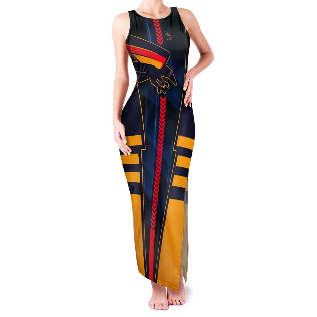Personalized Adelaide Crows Tank Maxi Dress Modern Geometric Sports Graphic Style