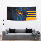 Adelaide Crows Tapestry Modern Geometric Sports Graphic Style