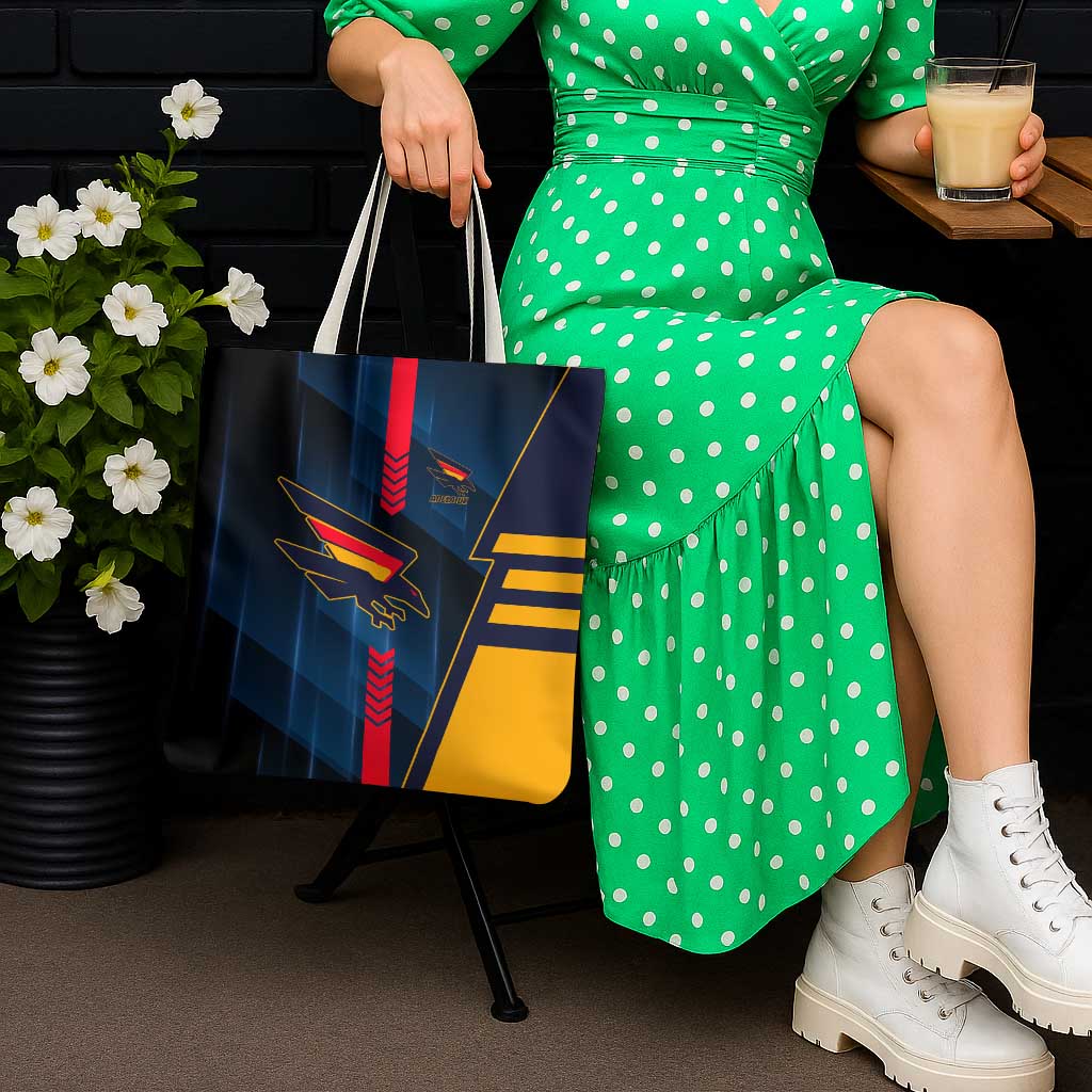 Adelaide Crows Tote Bag Modern Geometric Sports Graphic Style