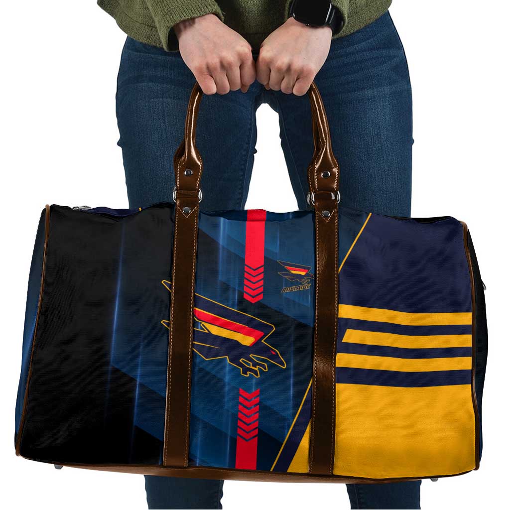 Adelaide Crows Travel Bag Modern Geometric Sports Graphic Style