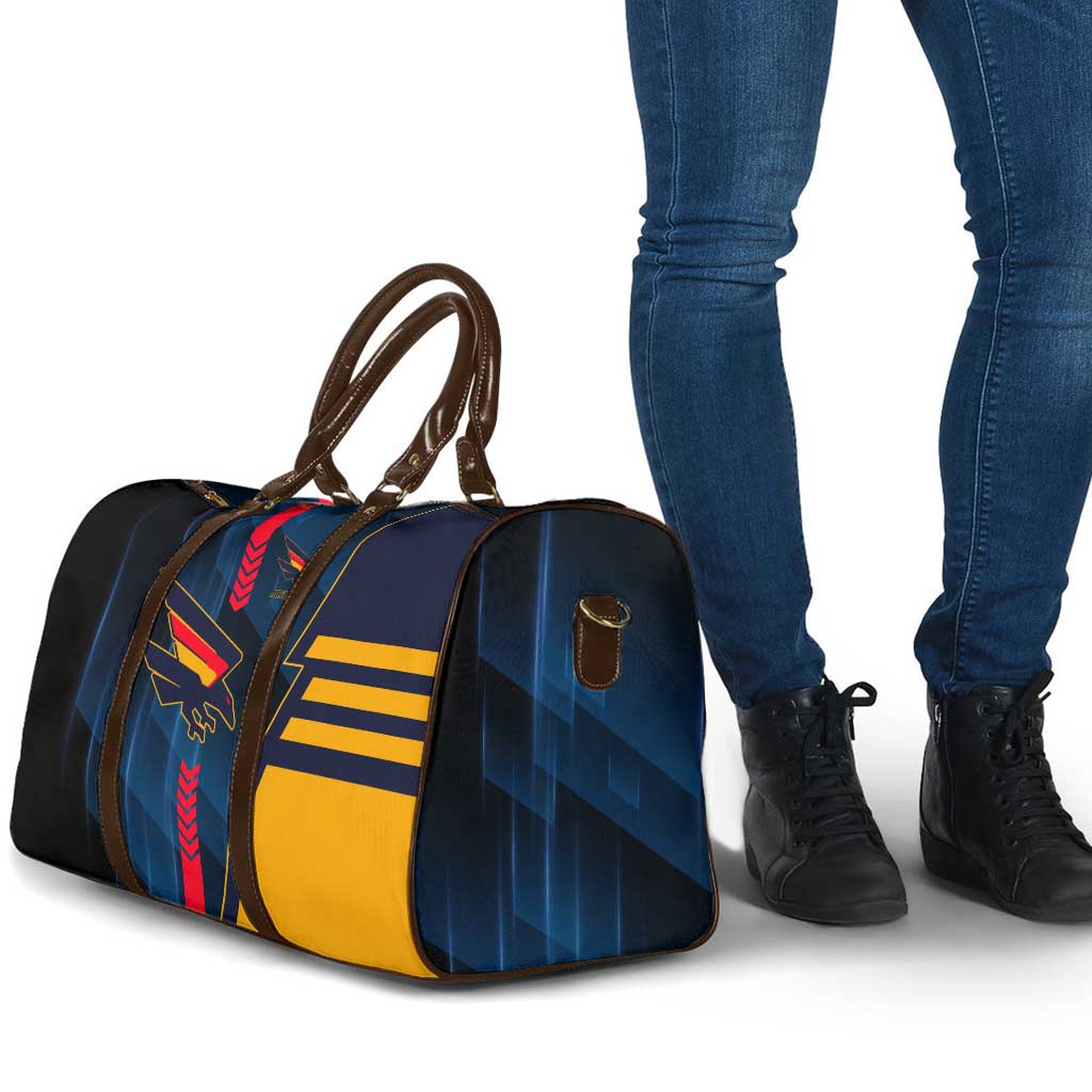 Adelaide Crows Travel Bag Modern Geometric Sports Graphic Style