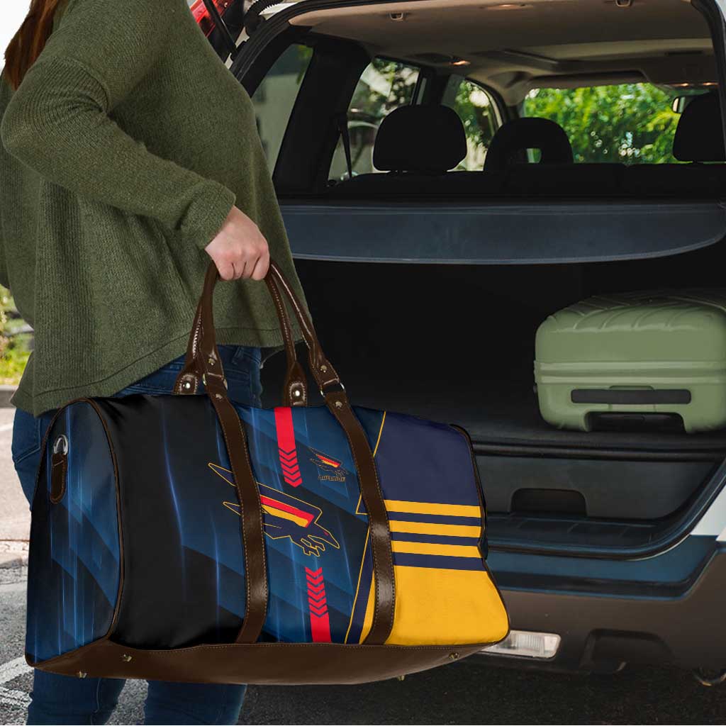 Adelaide Crows Travel Bag Modern Geometric Sports Graphic Style