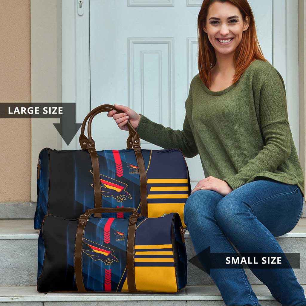 Adelaide Crows Travel Bag Modern Geometric Sports Graphic Style