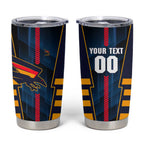Personalized Adelaide Crows Tumbler Cup Modern Geometric Sports Graphic Style