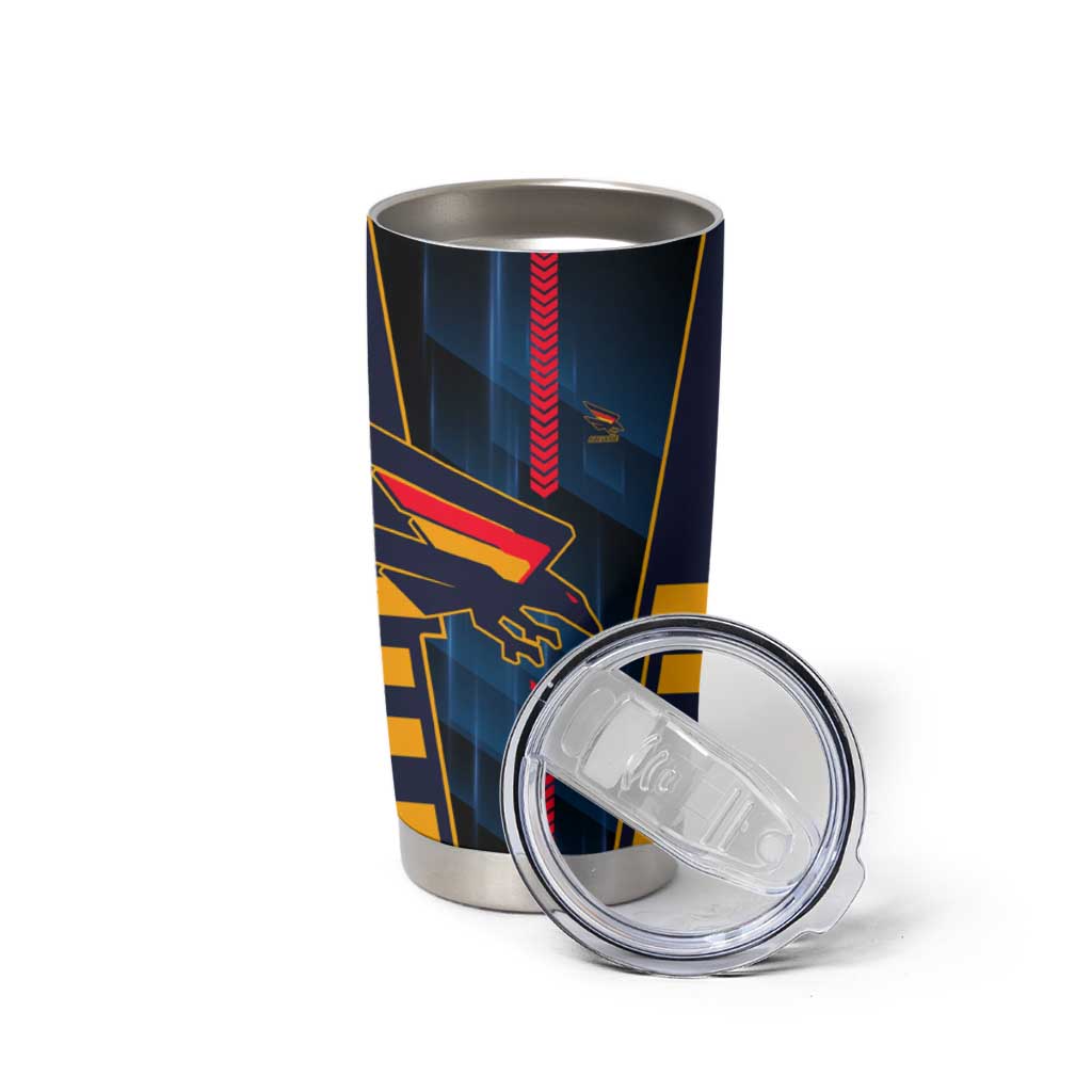 Personalized Adelaide Crows Tumbler Cup Modern Geometric Sports Graphic Style