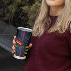 Personalized Adelaide Crows Tumbler Cup Modern Geometric Sports Graphic Style