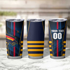 Personalized Adelaide Crows Tumbler Cup Modern Geometric Sports Graphic Style