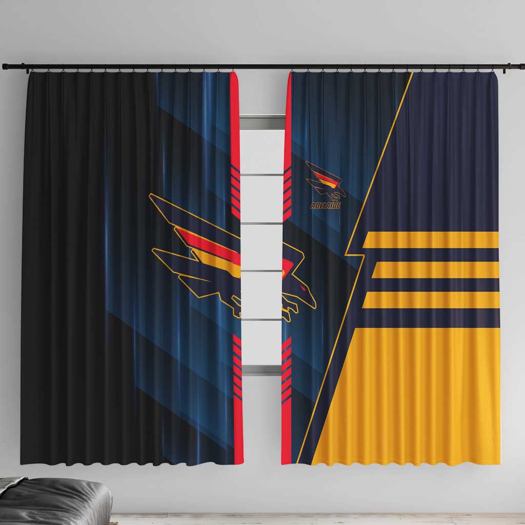 Adelaide Crows Window Curtain Modern Geometric Sports Graphic Style