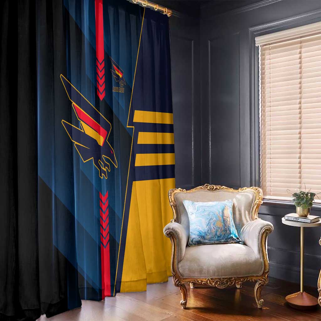 Adelaide Crows Window Curtain Modern Geometric Sports Graphic Style