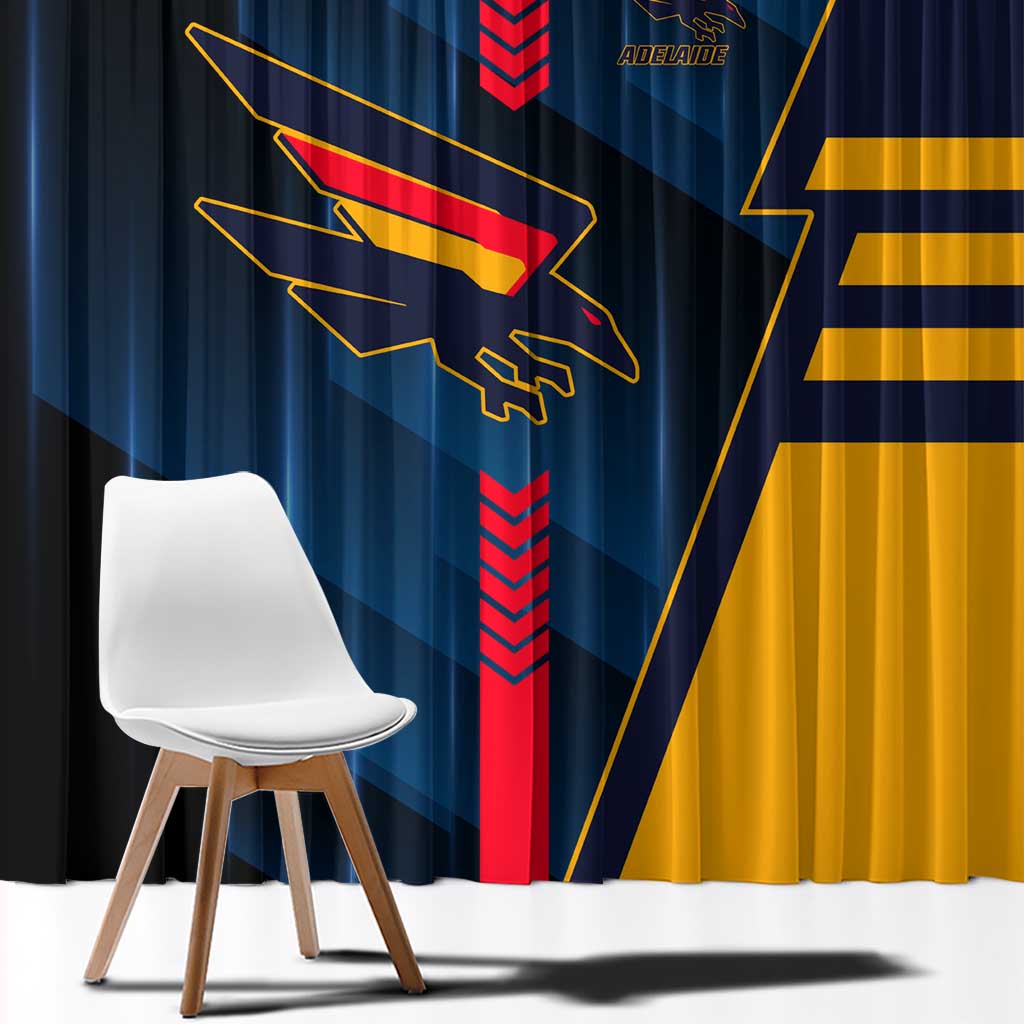 Adelaide Crows Window Curtain Modern Geometric Sports Graphic Style