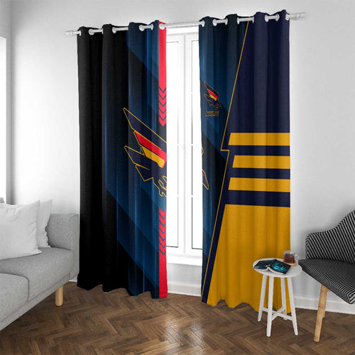 Adelaide Crows Window Curtain Modern Geometric Sports Graphic Style