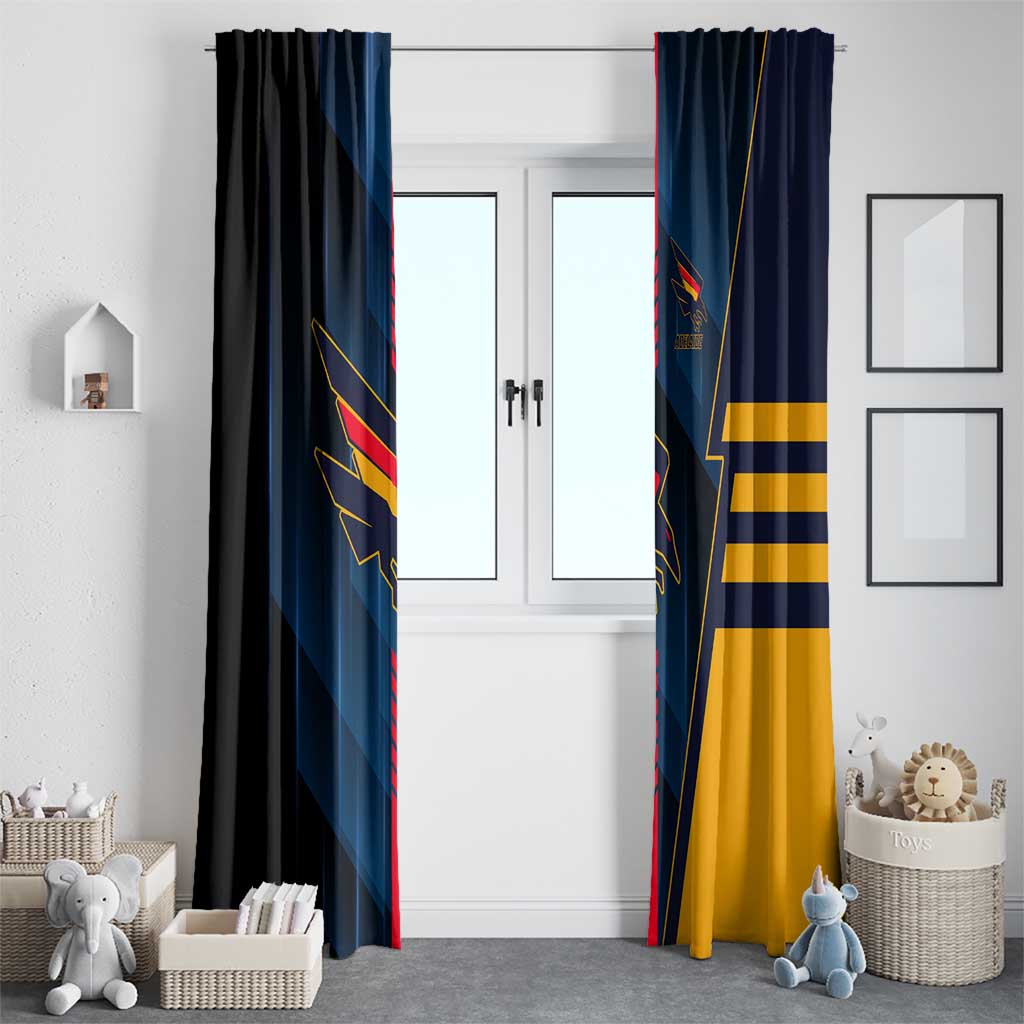 Adelaide Crows Window Curtain Modern Geometric Sports Graphic Style