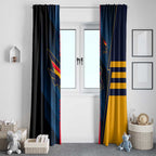 Adelaide Crows Window Curtain Modern Geometric Sports Graphic Style