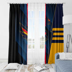 Adelaide Crows Window Curtain Modern Geometric Sports Graphic Style