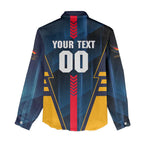 Personalized Adelaide Crows Women Casual Shirt Modern Geometric Sports Graphic Style
