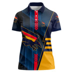 Personalized Adelaide Crows Women Polo Shirt Modern Geometric Sports Graphic Style