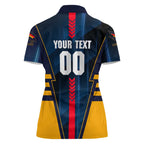 Personalized Adelaide Crows Women Polo Shirt Modern Geometric Sports Graphic Style