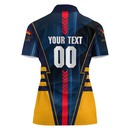 Personalized Adelaide Crows Women Polo Shirt Modern Geometric Sports Graphic Style