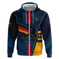 Personalized Adelaide Crows Zip Hoodie Modern Geometric Sports Graphic Style