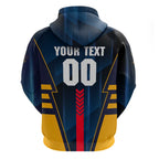 Personalized Adelaide Crows Zip Hoodie Modern Geometric Sports Graphic Style