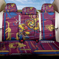 Brisbane Lions Back Car Seat Cover Mascot Cartoon Football Illustration Style