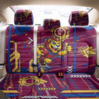 Brisbane Lions Back Car Seat Cover Mascot Cartoon Football Illustration Style
