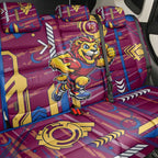 Brisbane Lions Back Car Seat Cover Mascot Cartoon Football Illustration Style