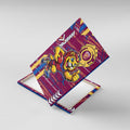 Brisbane Lions Canvas Wall Art Mascot Cartoon Football Illustration Style