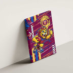 Brisbane Lions Canvas Wall Art Mascot Cartoon Football Illustration Style