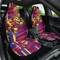 Brisbane Lions Car Seat Cover Mascot Cartoon Football Illustration Style