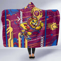 Brisbane Lions Hooded Blanket Mascot Cartoon Football Illustration Style