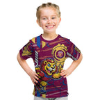 Brisbane Lions Kid T Shirt Mascot Cartoon Football Illustration Style