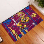 Brisbane Lions Rubber Doormat Mascot Cartoon Football Illustration Style