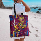 Brisbane Lions Tote Bag Mascot Cartoon Football Illustration Style