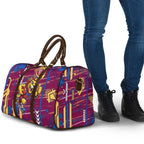 Brisbane Lions Travel Bag Mascot Cartoon Football Illustration Style