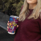 Brisbane Lions Tumbler Cup Mascot Cartoon Football Illustration Style